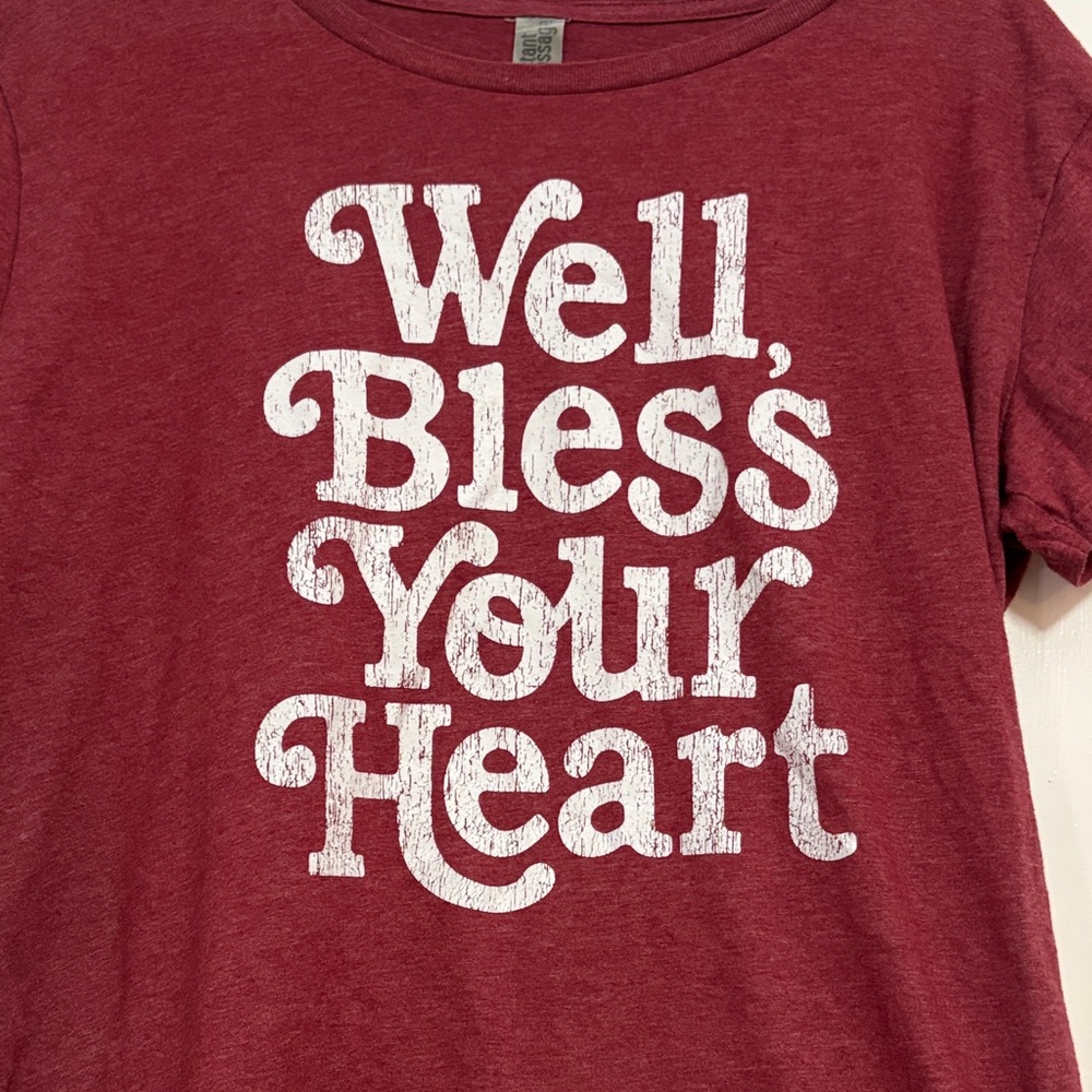 Women's Maroon Graphic Tee - Short Sleeve